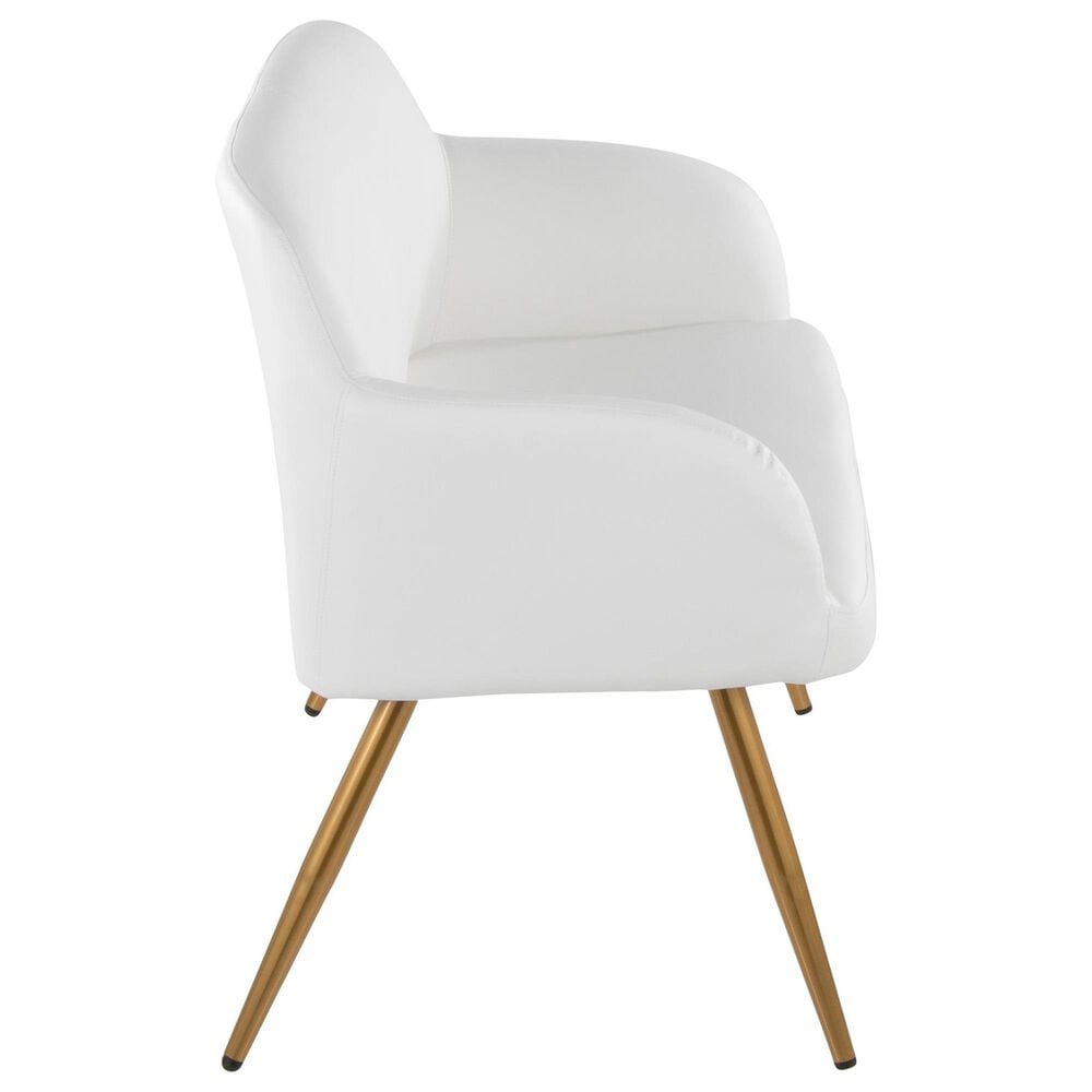 Lumisource Daniella Upholstered Bench in Gold, , large
