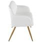 Lumisource Daniella Upholstered Bench in Gold, , large