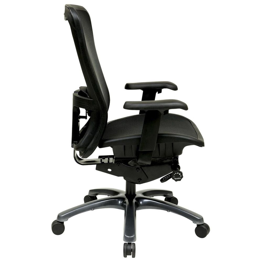 OSP Home ProGrid ProGrid High Back Chair in Black, , large
