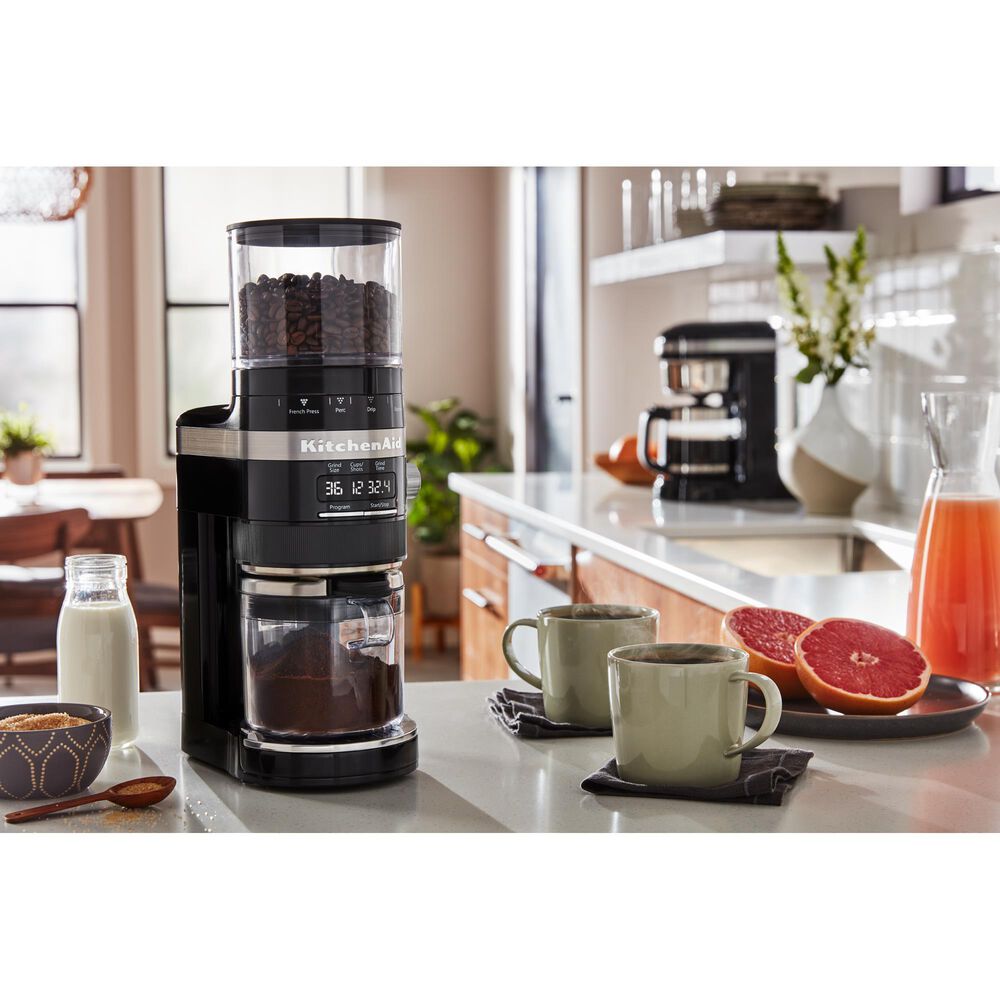 KitchenAid Burr Coffee Grinder in Onyx Black, , large