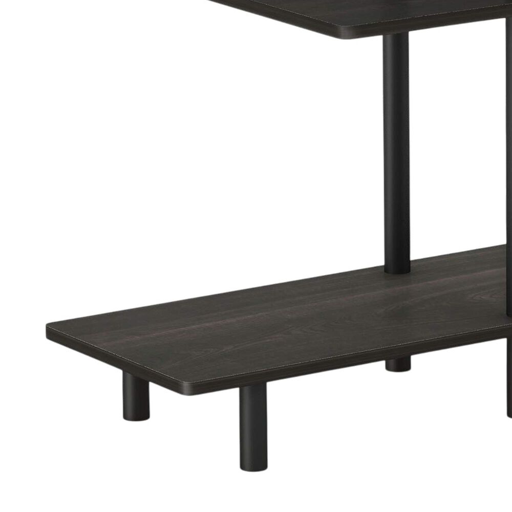 HOMLUX 3-Tier Sofa Side End Table in Espresso, , large