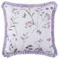 J. Queen New York Nola 18" Square Throw Pillow in English Lavender and Lilac, , large