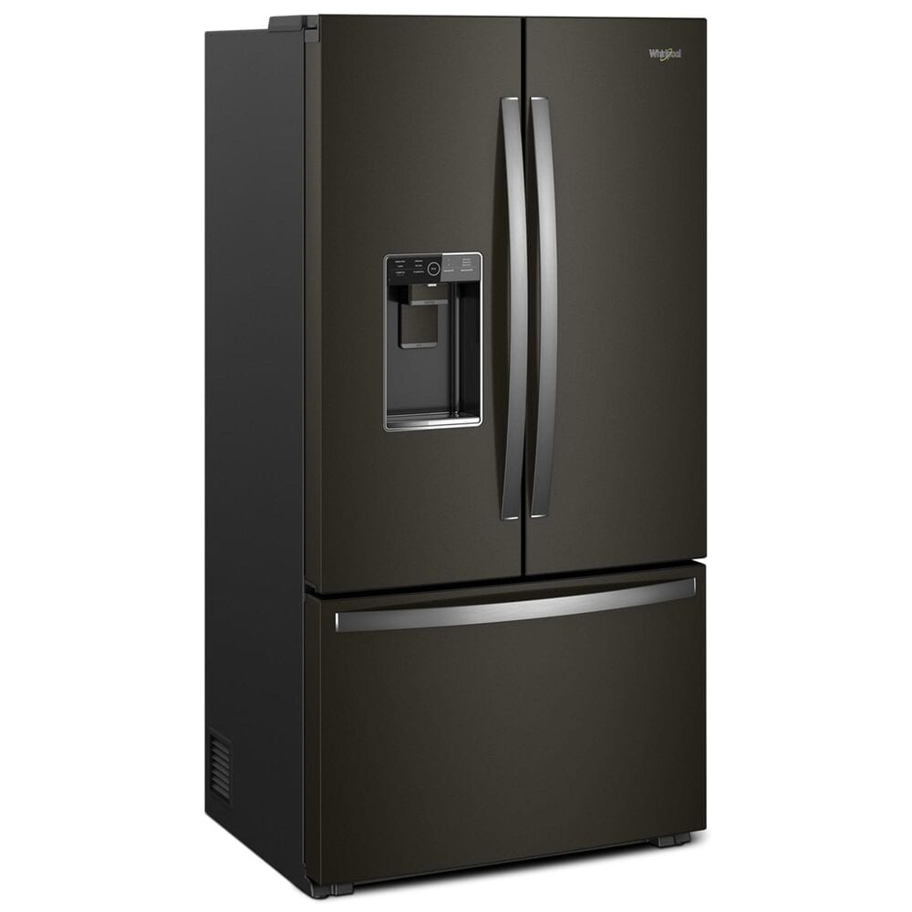 Whirlpool 23.8 Cu. Ft. Counter-Depth French Door Refrigerator in Fingerprint Resistant Black Stainless Steel, , large