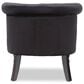 Baxton Studio Flax Accent Chair in Black, , large