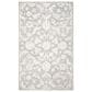 Safavieh Micro-Loop Floral 6" x 9" Grey and Ivory Area Rug, , large