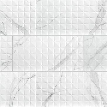 MS International Dymo Statuary Chex White 12" x 24" Ceramic Tile, , large