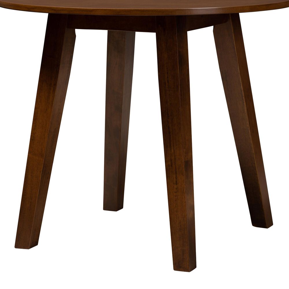 Baxton Studio Ela Dining Table in Walnut Brown - Table Only, , large