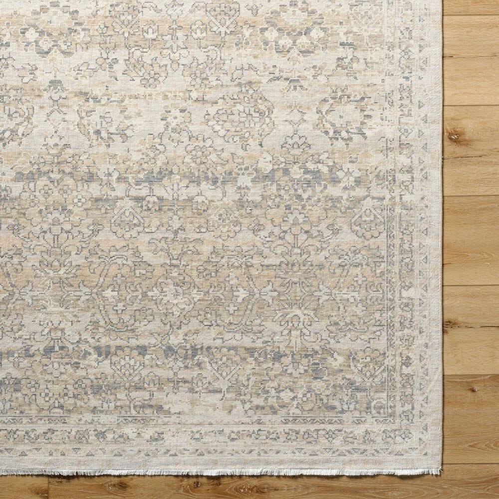 Surya Once Upon a Time Light Gray, Gray, Ivory, Tan and Light Brown 2'11" x 9'10" Runner, , large
