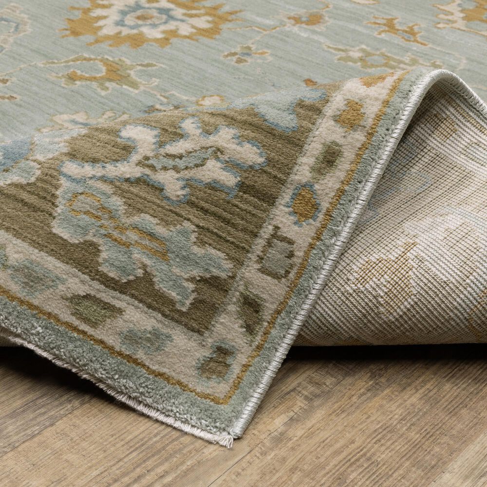 Oriental Weavers Maeve MAE06 Blue and Rust 7&#39;10&quot; x 10&#39;10&quot; Area Rug, , large