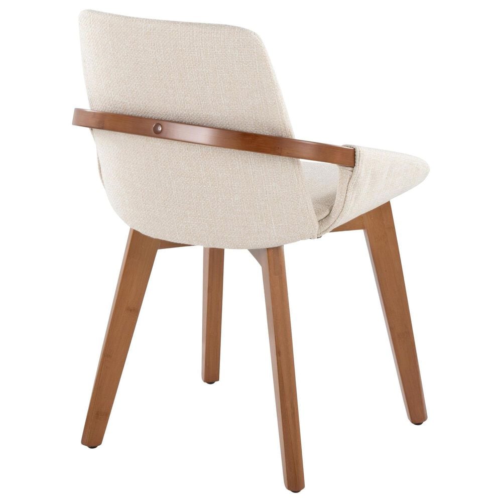 LumiSource Cosmo Accent Chair with Fabric Cushion in Cream, , large