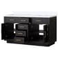Lexora Home Abbey 60" Double Bathroom Vanity in Black Oak with 2 cm White Quartz Top and Rectangular Sinks, , large