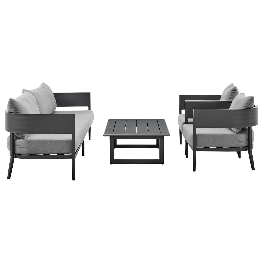 Blue River Argiope 4-Piece Patio Conversation Set in Dark Grey, , large