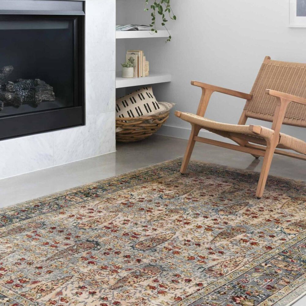 Loloi II Isadora ISA-03 5&#39; x 7&#39;3&quot; Sand and Steel Area Rug, , large