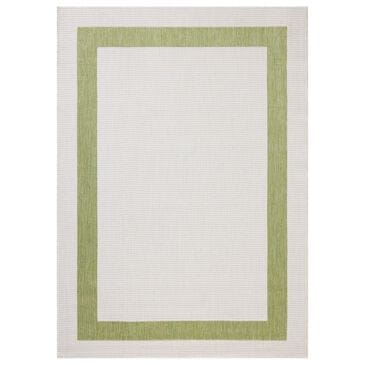 Loloi Easton Green and Ivory 5"3" x 7"6" Indoor/Outdoor Area Rug, , large