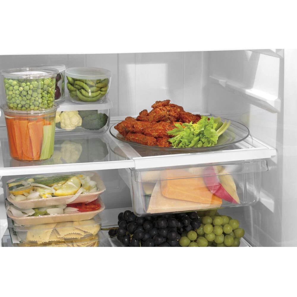 GE Appliances 16.6 Cu. Ft. Top Freezer Refrigerator with Right Hinge in Black, , large