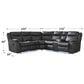 Ashley Sultan Meadow 2-Piece Manual Reclining Sectional in Carbon, , large