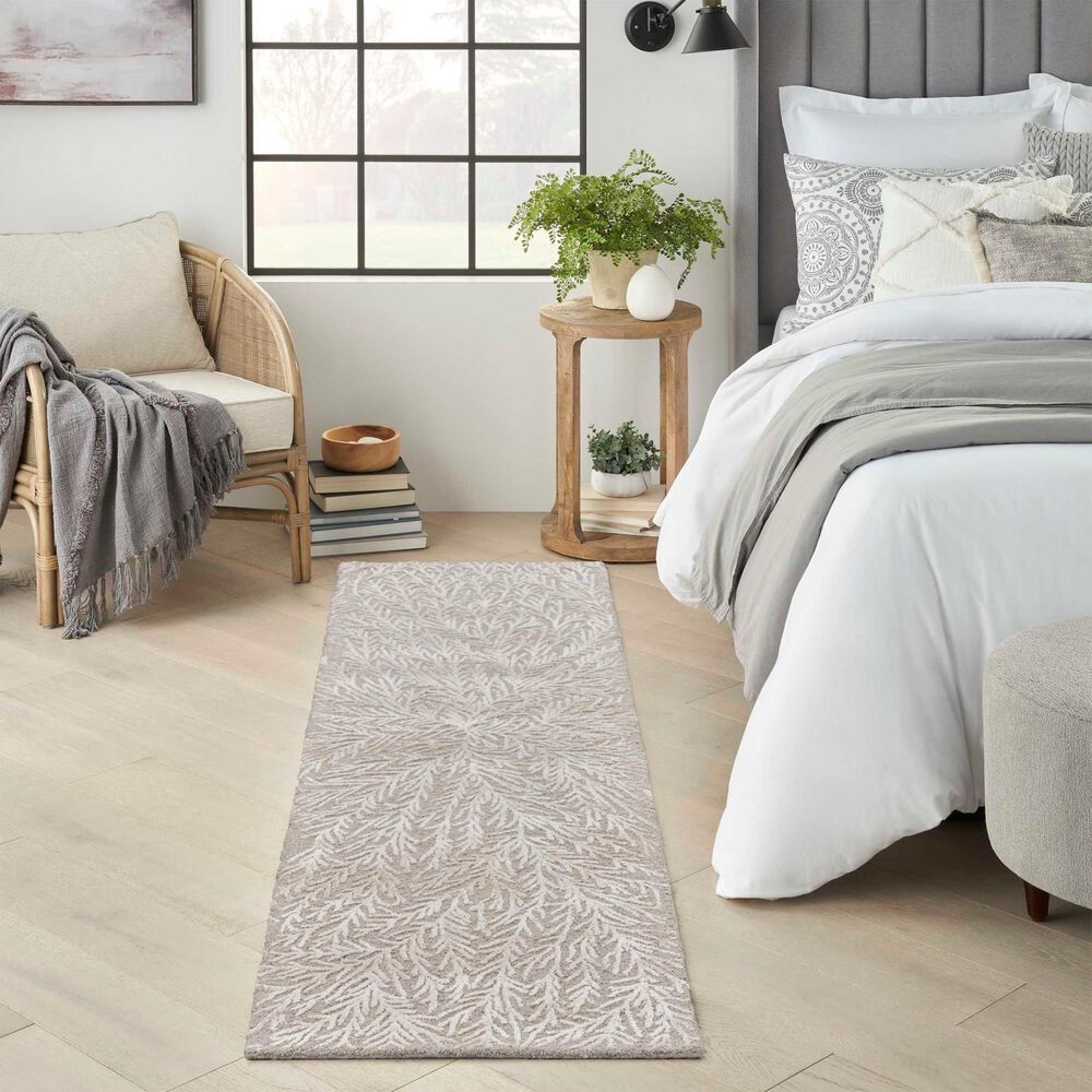 Nourison Ma30 Star 2&#39;3&quot; x 8&#39; Taupe Runner, , large