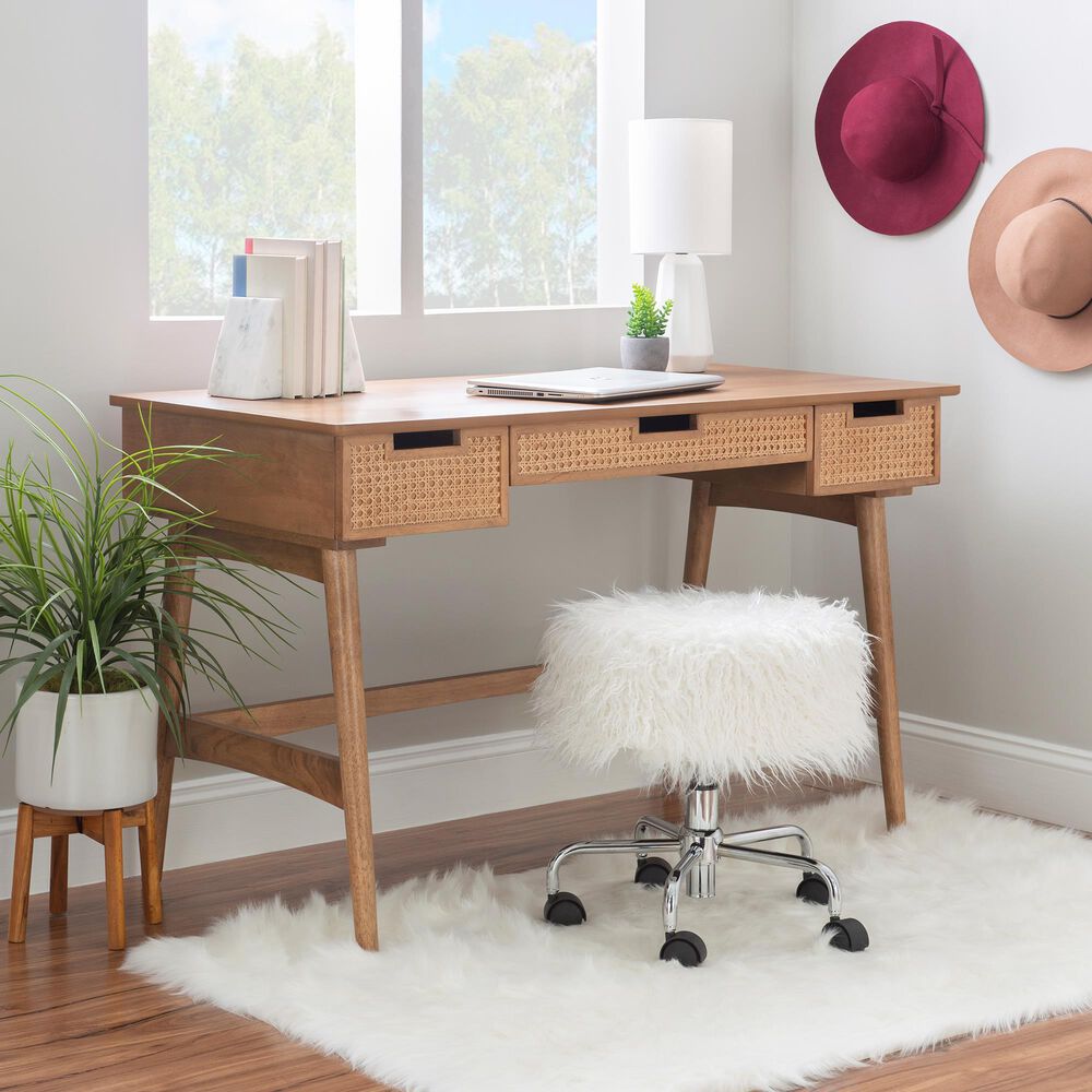 Linon Home Decor Ryker Writing Desk in Natural, , large