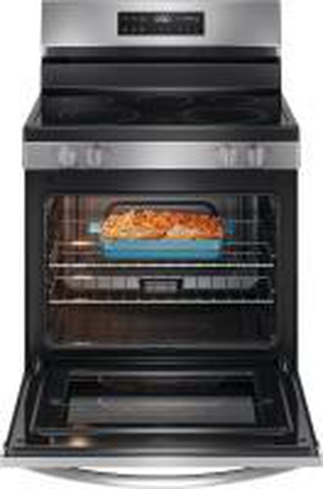 Frigidaire 5.3 Cu. Ft. Electric Range with Steam Clean in Stainless Steel, , large