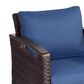 Sunwell Garden 5-Piece Patio Chat Set with Two Accent Chairs in Navy, , large