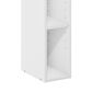 HOMLUX 2-Tier Open Bookcase with 6" Shelf in White, , large