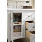 James Martin Vanities Palisades 30" Single Bathroom Vanity in Bright White with 3 cm Arctic Fall Solid Surface Top and Rectangular Sink, , large