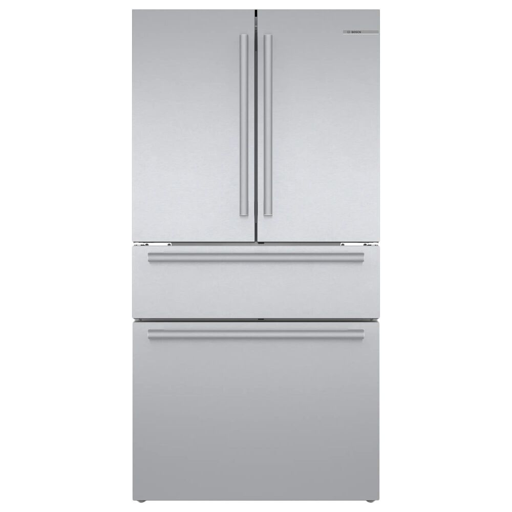 Bosch 2-Piece Kitchen Package with 20.5 Cu. Ft. 4-Door French Door Refrigerator and Bar Handle Dishwasher in Stainless Steel, , large