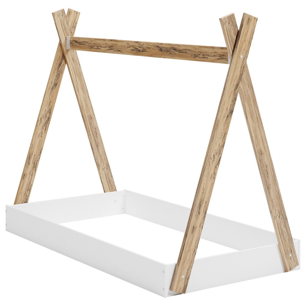 Ashley Piperton Twin Tent Complete Bed in Matte White and Sugarberry, , large