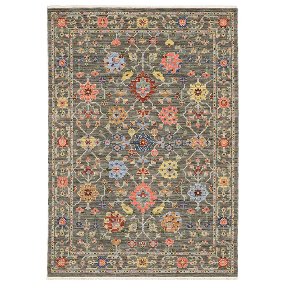 Oriental Weavers Lucca Floral Dance 7"10" x 10"10" Grey Area Rug, , large