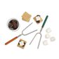 HIC Kitchen Extendable Roasting Forks in Multicolor (Set of 6), , large