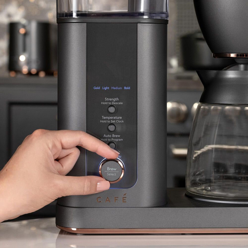 Cafe Specialty Drip Coffee Maker with Glass Carafe in Matte Black, , large
