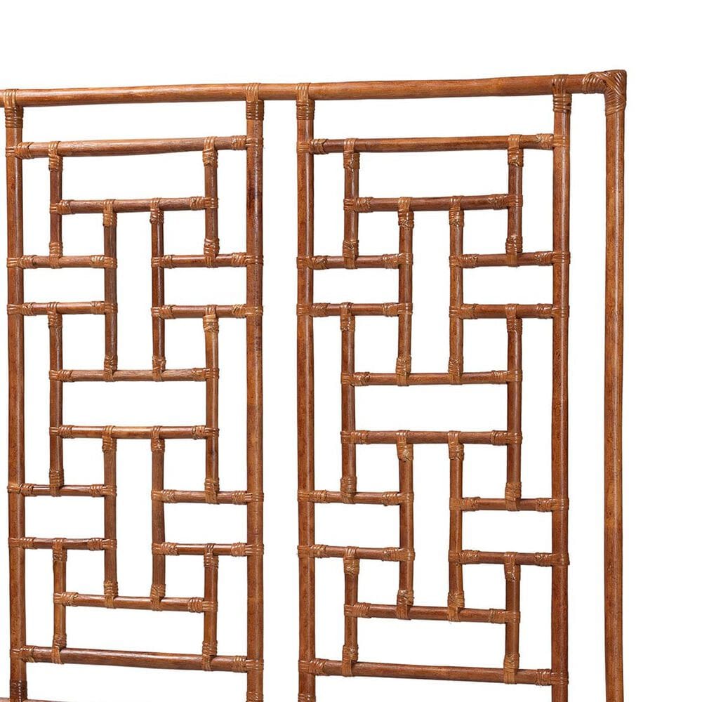 bali &amp; pari Jamuna King Headboard in Marbled Tortoise Brown and Mahogany Brown, , large