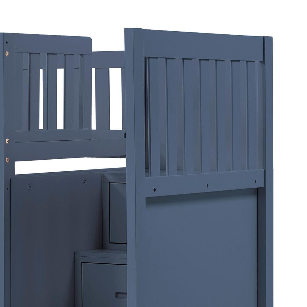 Homelegance Twin/Twin Step Bunk Bed, , large