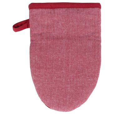 MuKitchen Chambray Mini Mitt in Garnet, , large