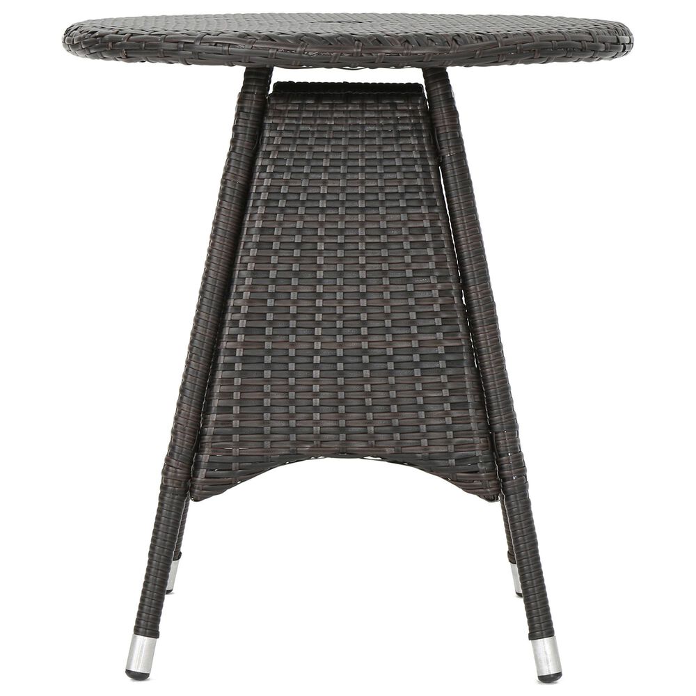 Hearth and Haven Corsica Patio Bistro Table in Brown, , large