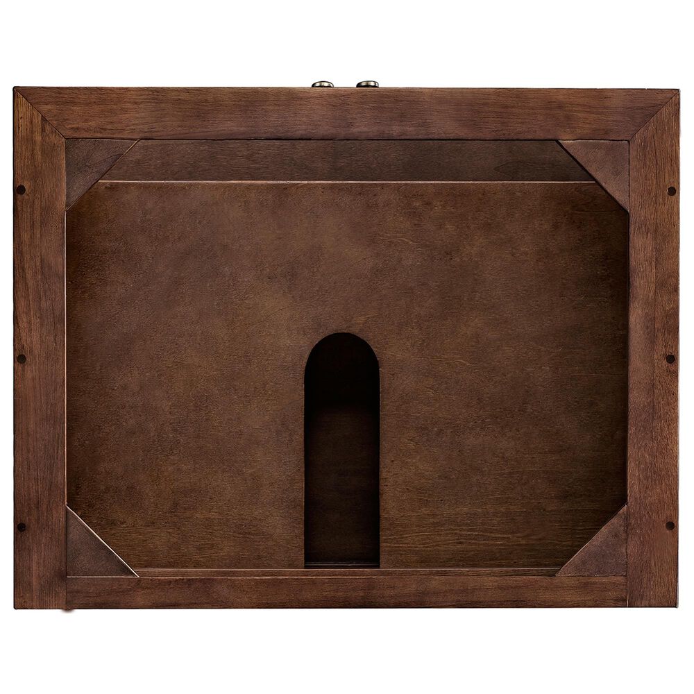 James Martin Vanities Amberly 30&quot; Single Bathroom Vanity in Mid-Century Walnut with Single Hole 3 cm White Zeus Quartz Top and Rectangular Sink, , large