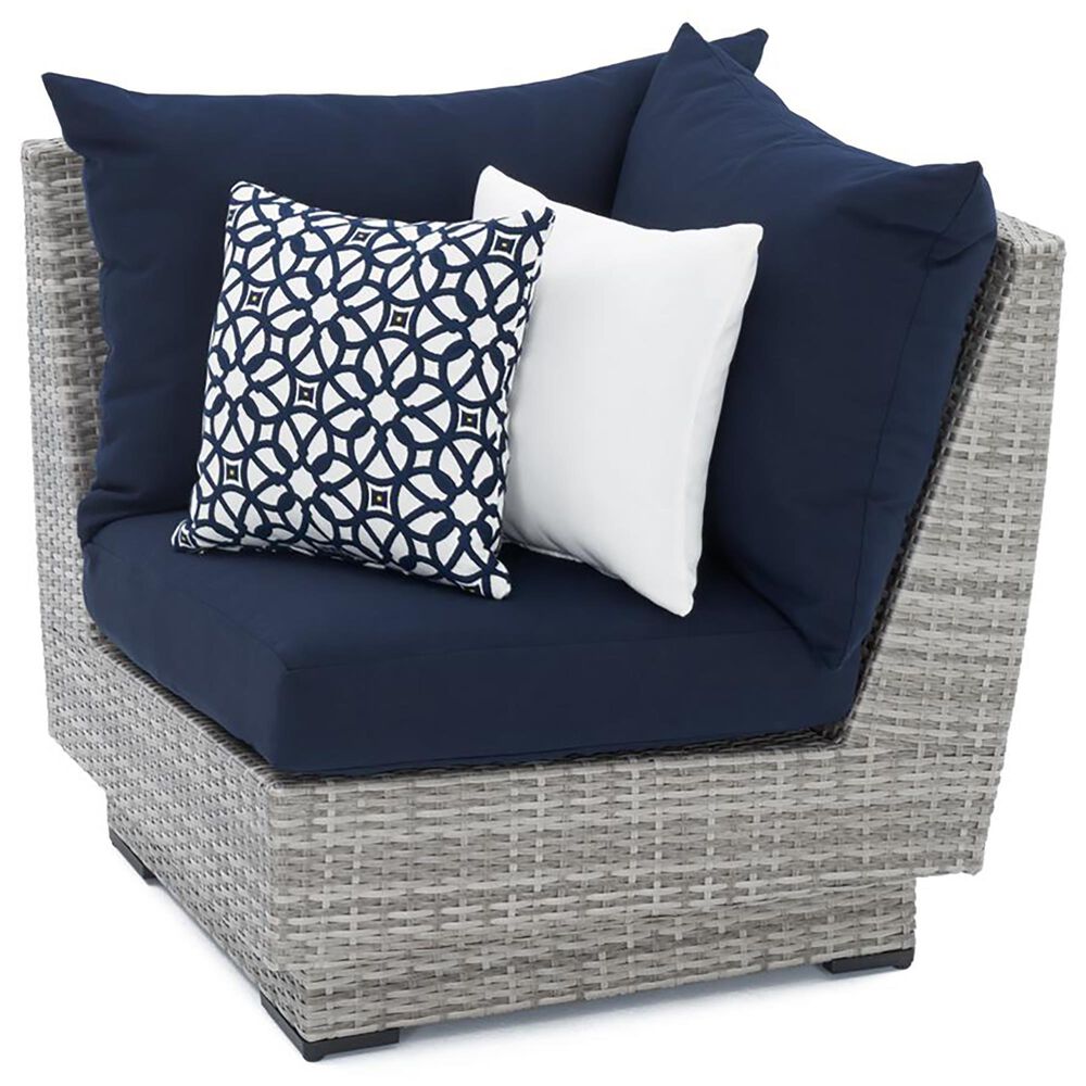 RST Brands Cannes Sunbrella Patio Corner Chair in Navy Blue, , large