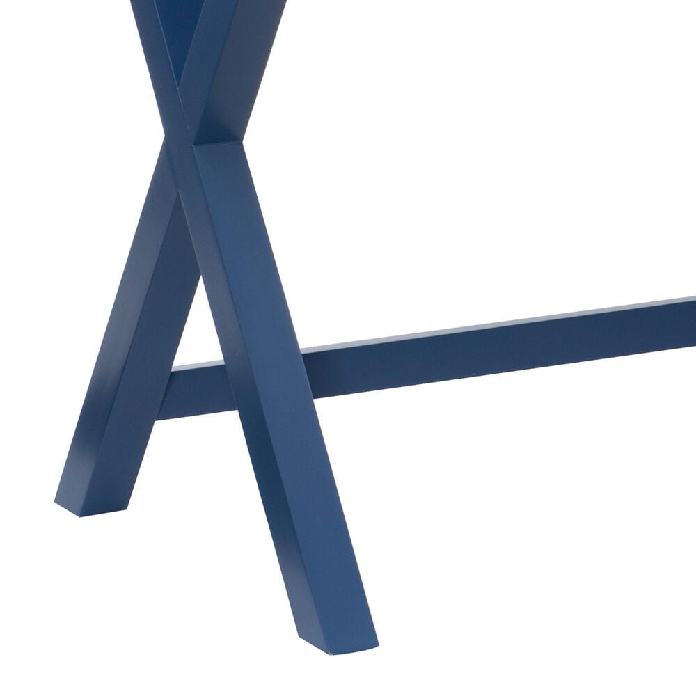 Linon Home Decor Peggy Side Storage Desk in Navy, , large