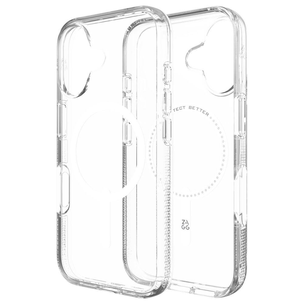 Zagg Crystal Palace Snap MagSafe Case for Apple iPhone 16 in Clear, , large