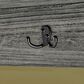 Timberlake Pomona 48" Storage Wall Shelf with Coat Hook in Slate Gray, , large