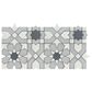 Soho Studio Alpana Fes Cloud 7.87" x 15.74" Cement and Lava Stone Mosaic Sheet, , large