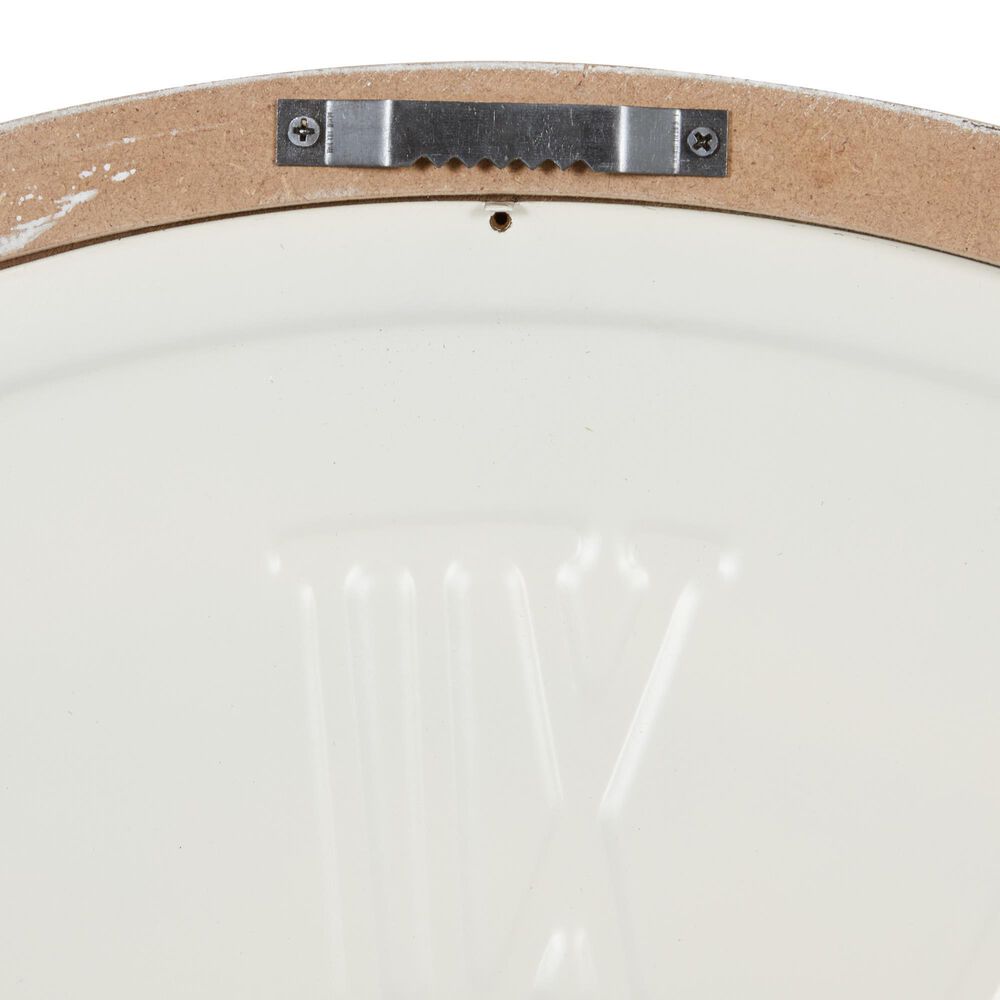 Maple and Jade 24&quot; Wall Clock in White and Blue, , large