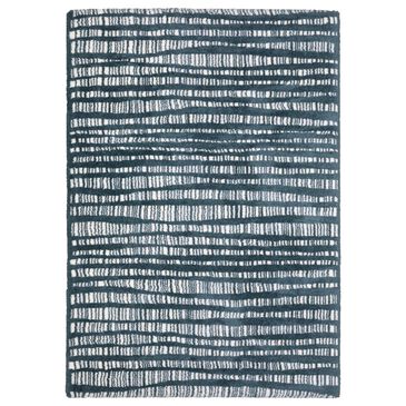 Oriental Weavers Galileo GAL01 Blue and Ivory 6"7" x 9"6" Area Rug, , large