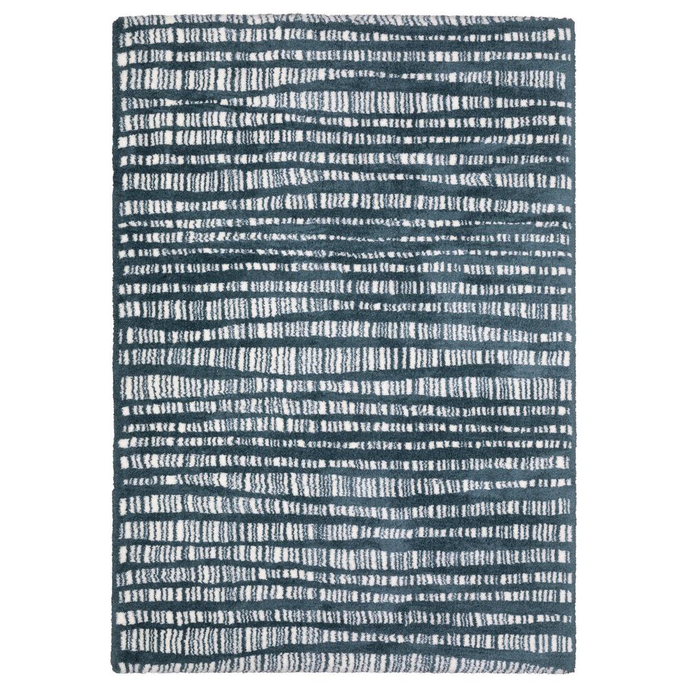Oriental Weavers Galileo GAL01 Blue and Ivory 6"7" x 9"6" Area Rug, , large