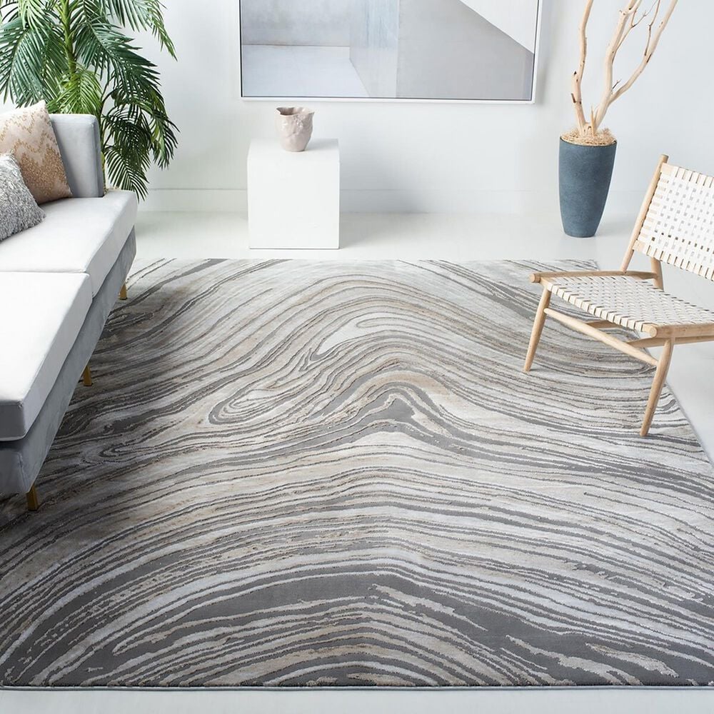 Safavieh Craft CFT846D 6&#39;7&quot; x 9&#39; Gold and Grey Area Rug, , large