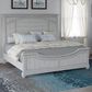 Emerald Home Furnishings New Haven Queen Panel Bed in Oyster Shell, , large