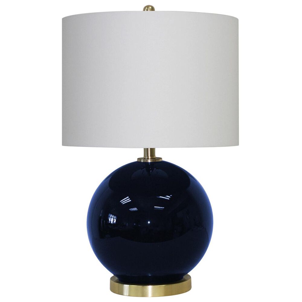 Sagebrook Home 25" Circular Table Lamp in Blue, , large