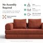 Furniture of America Ellis Stationary Modular Customizable Space-Saving Sofa in Rustic Brown, , large