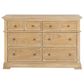 Homestyles Manor House 6 Drawer Dresser in Brown, , large
