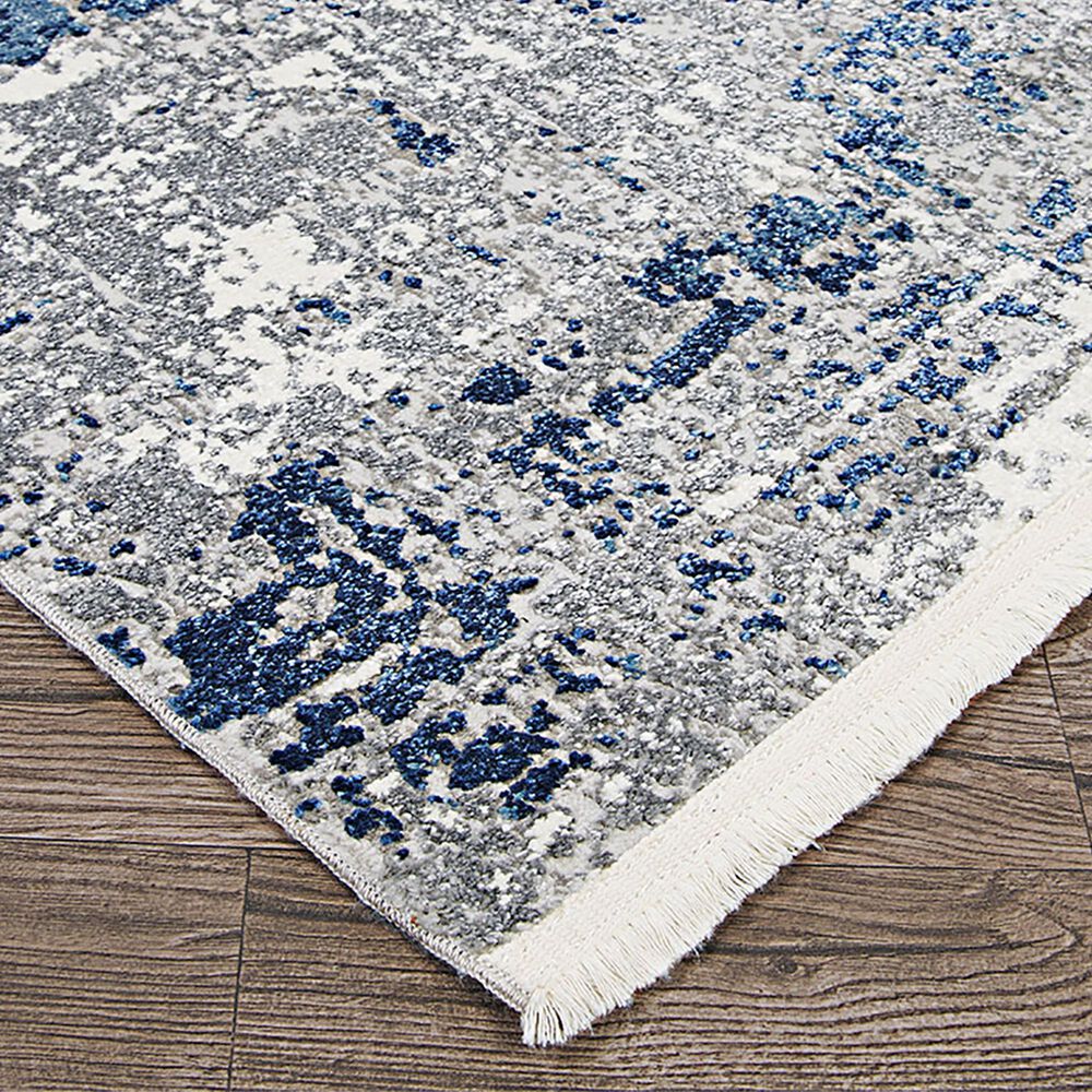 Couristan Marblehead Breccia 3&#39;11&quot; x 5&#39;11&quot; Blue and Grey Area Rug, , large